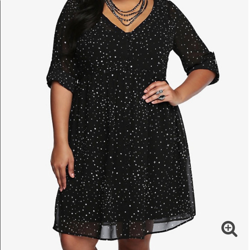 Star pattern long sleeve torrid dress
